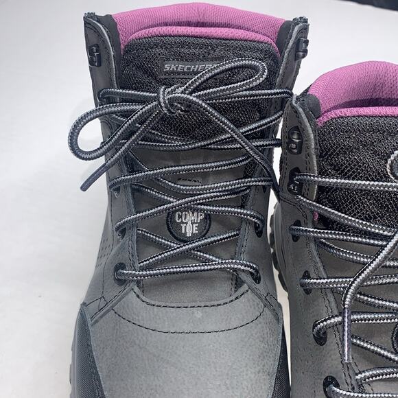 SKECHERS Women’s Work McColl Comp Toe Work Boot. Waterproof. Black. Size 8.5 - Picture 5 of 16